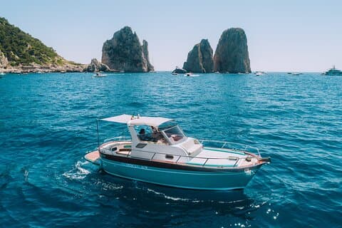 Capri privat bådtur fra Sorrento, Positano eller Amalfi