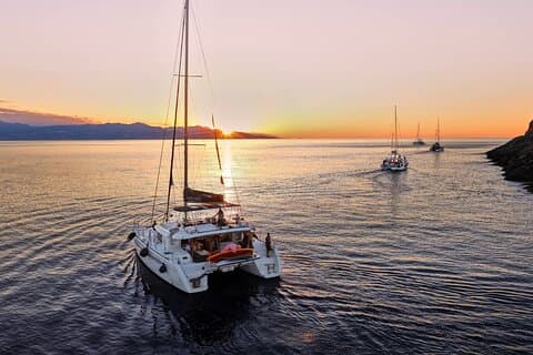 Catamarancruise Heraklion naar Dia, diner, drankjes en hotelophaalservice