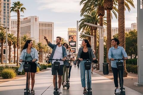 Elektrische fietstocht door Las Vegas Strip