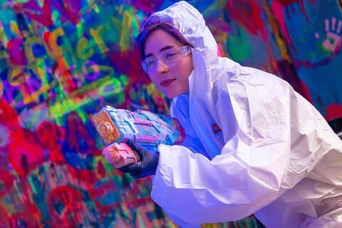 Neon kunst opplevelse Glow i mørket maleri