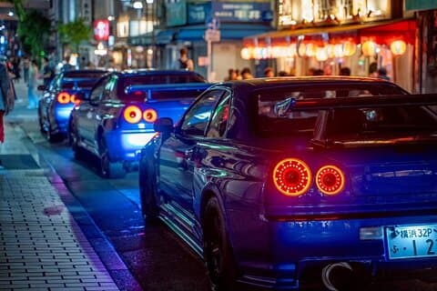 Tokyo og Daikoku Guided Tour i en Nissan GTR R34