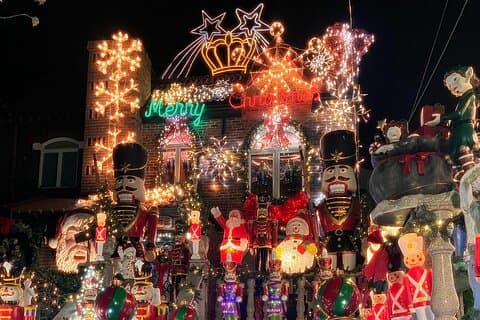 Private Dyker Heights julelys tur med Dumbo Stop