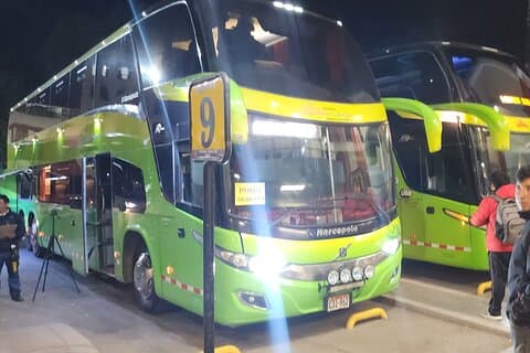 Natttransport fra Puno til Cusco i soveseter