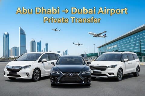 Private Departure Transfer from Abu Dhabi to Dubai Airport