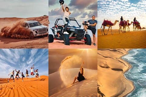 Doha ATV, Quad og Buggy Dune Bashing, Camel Ride, Sandboarding