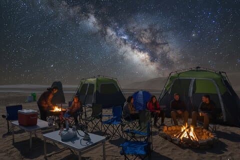 Safari dans le désert de Doha avec camping sauvage