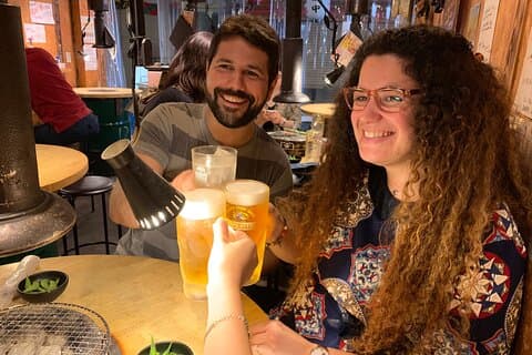 Fukuoka : Tenjin Area Drink & Food Tour mit Ortskundiger Reiseleiter
