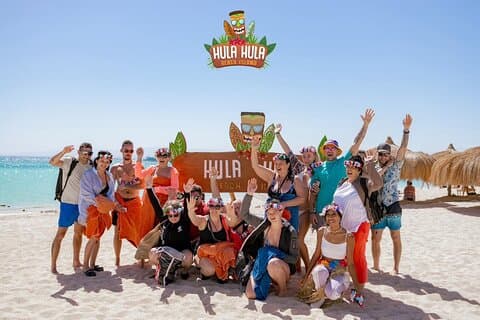 Hurghada Hula Hula Island Sea Trip with Snorkeling Stop and Lunch
