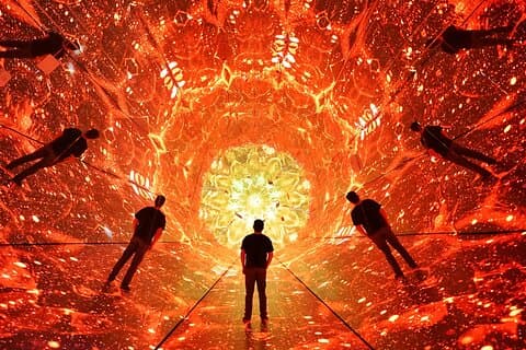 Infinity Museum Las Vegas: Spegler og lys