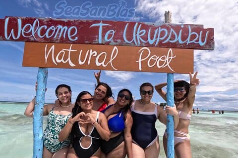 San Blas Tagesausflug Cayos Limones, Perro Grande und Naturpool