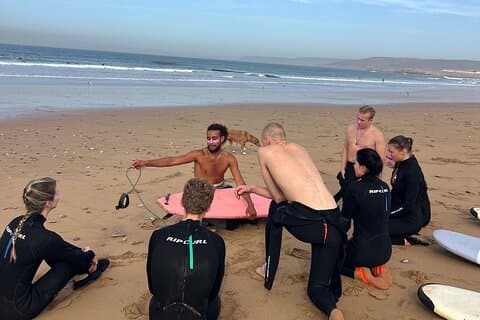 Surflektioner i Taghazout och Tamraght