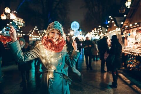 Caminata de invierno del Festival de la Luz de Amsterdam con el taller Stroopwafel