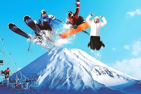 1 dagstur til Mount Fuji Skiing og Onsen