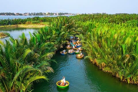 Private Coconut Boat Ride & authentische Cam Thanh Kochen Entdeckung