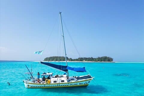 Zanzibar Private Full Day Catamaran to Mnemba Atoll Bar aberto