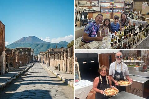 All Inclusive Pompeii, Pizza Class & Olive Oil Experience