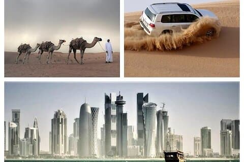 Combo Doha City og Desert Safari Tour Qatar