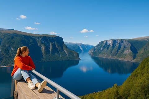 Bergen : UNESCO Fjordkreuzfahrt, Flåm & Stegastein - inkl. Mittagessen