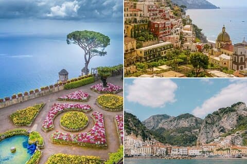 Costa de Amalfi en tour privado completo