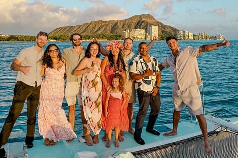 Private Katamaran Sunset Sail in Waikiki