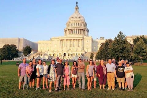 Capitol Hill & US Capitol Entry, DC Bus Tour, Arlington Cemetery