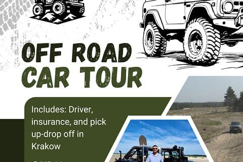 From Krakow; Jeep Off Road 4x4 on Błędowska Desert Expirience