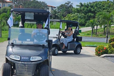 Roatan Sloths, Golf Cart Adventure & Private Beach Lunch & Drinks