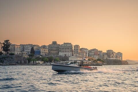 Corfu Island Sunset Cruise on Speed Boat