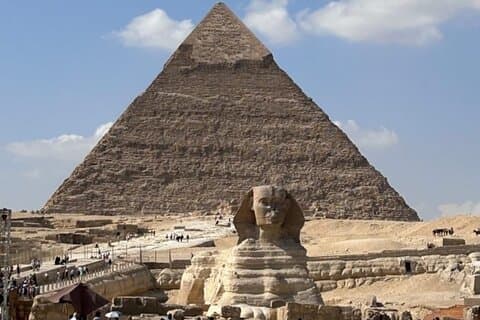 Pyramider og Sphinx guidet tur med valgfri kamel ride