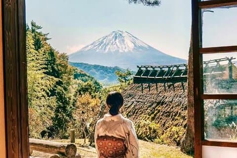 Excursion d'une journée au mont Fuji : lac Kawaguchi, village de guérison, Shino Hakkai
