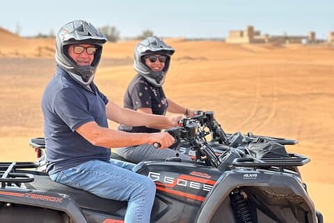 Merzouga Desert Quad Excursion : Meilleur lever ou coucher de soleil en 1 heure !