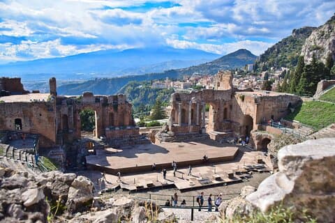 Taormina Castelmola From Catania