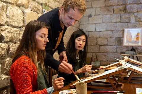 Cinematic Watercolor Workshop and Tea Experience at Boma Café