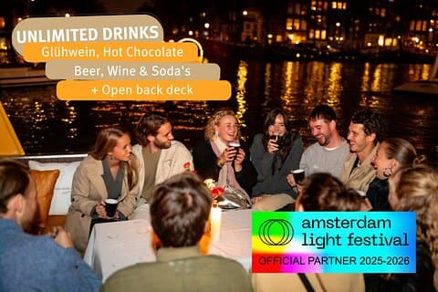 Amsterdam: oppvarmet lys Festival cruise | Inkl. Drinks Option