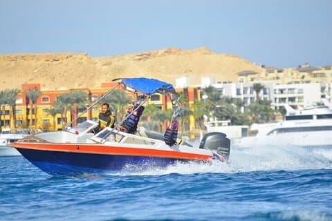 Privat sjöresa med motorbåt till Hula Hula Island – Hurghada