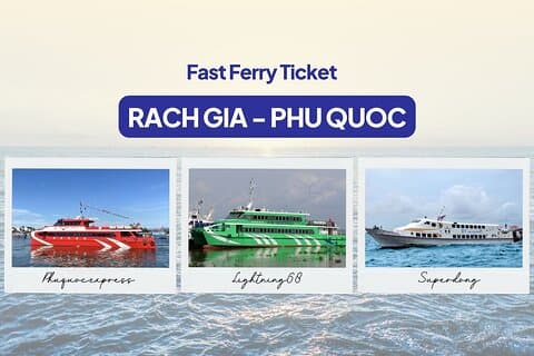 Rach Gia Eチケットからフーコックフェリー