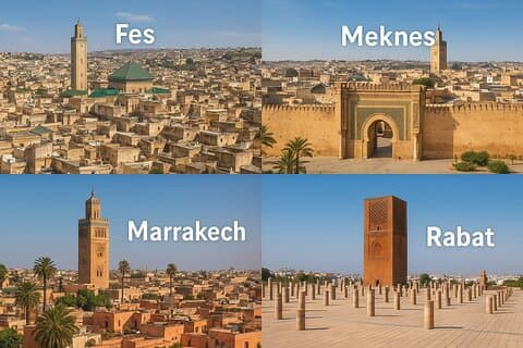 Marokko Keizerlijke steden 4-daagse privétour van Fez naar Marrakech