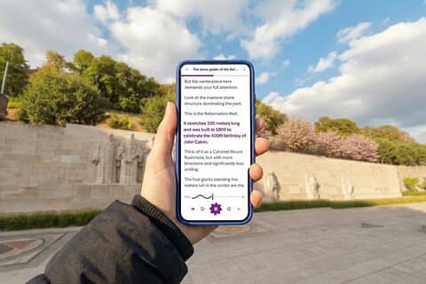 Geneva selvguide tur med lydguide