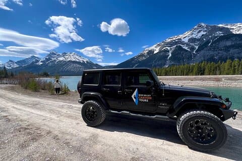 Jeep Safari Spray Lakes con tè pomeridiano e salumi