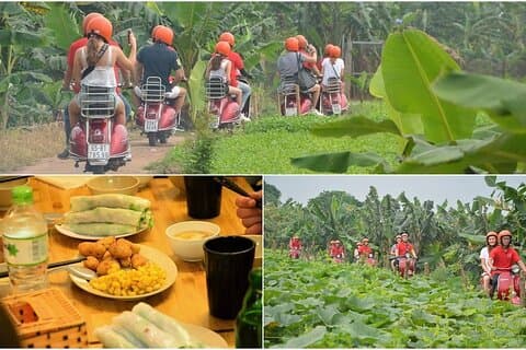 Visites en Vespa à Hanoi : Visites en Vespa vintage dans la campagne de Hanoi