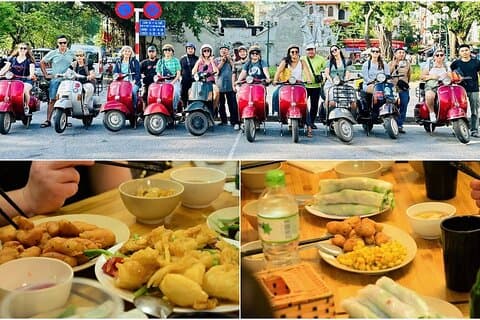 Hanoi Food and Sightseeing Vespa Tour with 8 Tastings