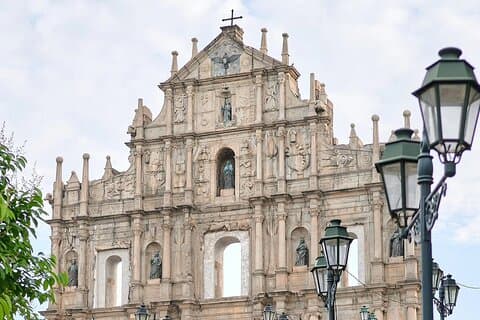 マカオの見どころ＆文化日帰り旅行（ピックアップ付き）