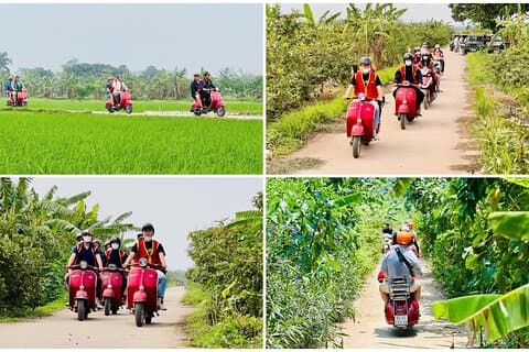 Hanoi Vespa Tours: Hanoï Vintage Vespa Tours campagne
