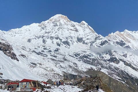 Expérience d'atterrissage privé au camp de base d'Annapurna