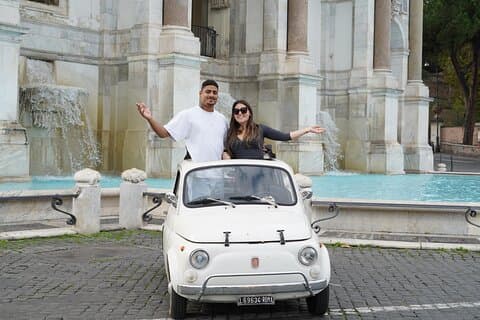Fiat 500 tour in Rome met fotoshoot
