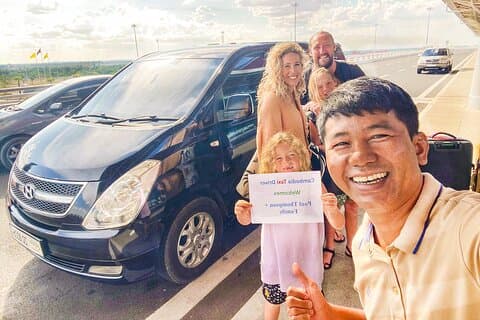 Techo International Airport Phnom Penh to Siem Reap Private Taxi