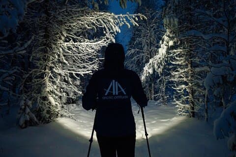 Tempo noturno Snow Shoeing Aventura até 6 pax