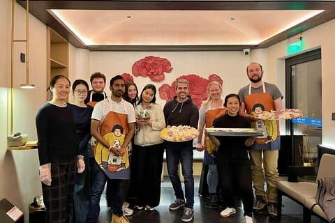 Workshop Dumpling maken met maaltijd en thee in Beijing
