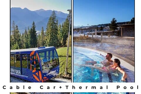 Desde Cracovia; Zakopane Priv Adventure Piscinas termales y teleférico