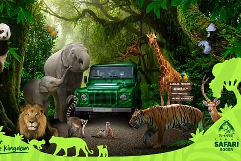 Jakarta Bogor Taman Safari Indonesië Privé autotour ervaring
